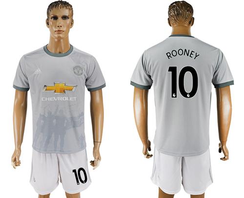 Manchester United #10 Rooney Sec Away Soccer Club Jersey - Click Image to Close